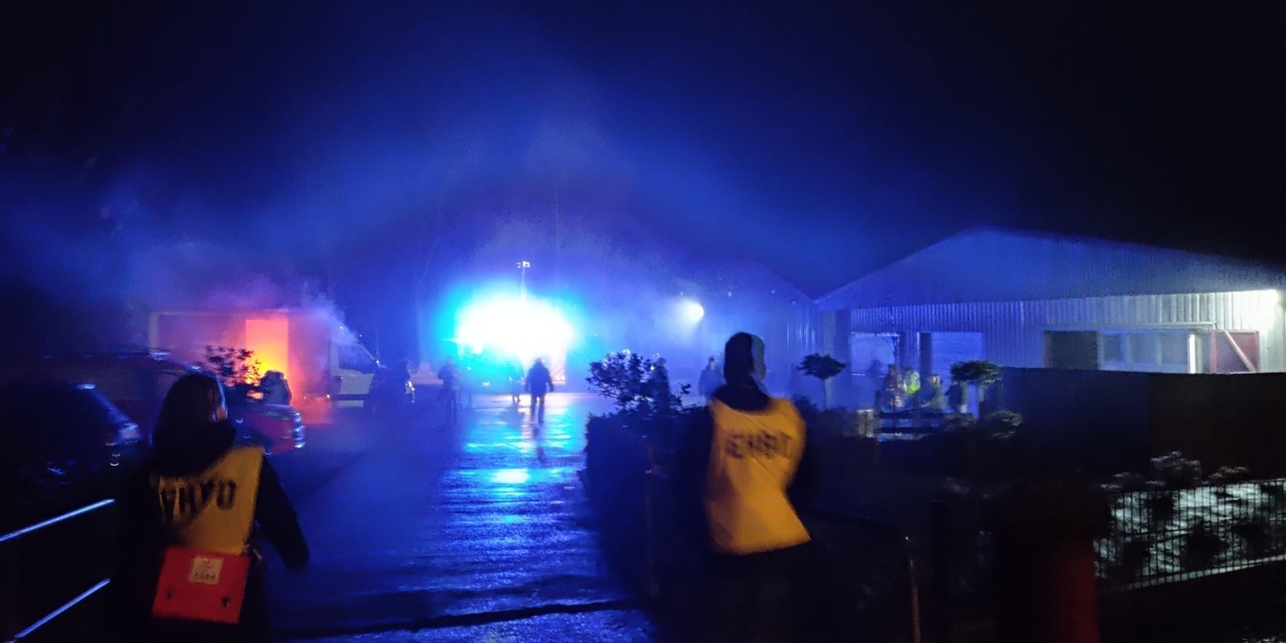 Brandweer en EHBO oefening