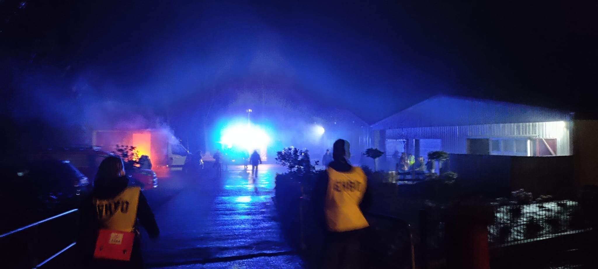 Brandweer en EHBO oefening